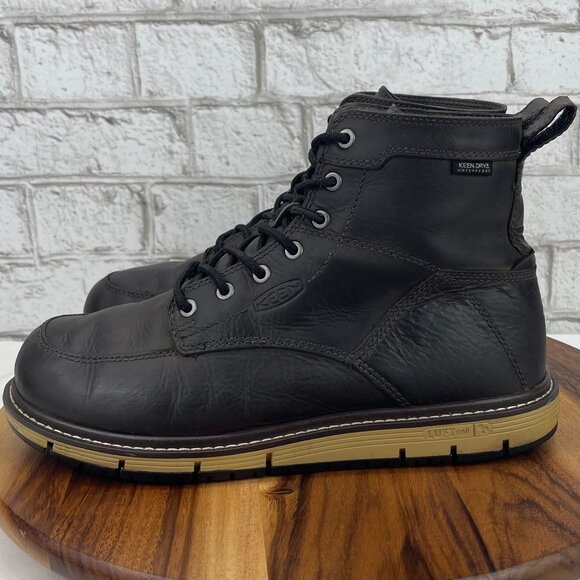 Keen Utility San Jose Mens 10 D Brown Leather Waterproof Soft Toe EH Work Boots main image 15
